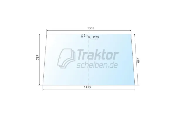Frontscheibe öffnen getönt für FENDT Favorit 615