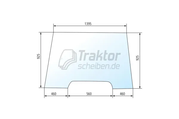 Frontscheibe Claas-Renault Ares & Atles Windschutzscheibe Kabine