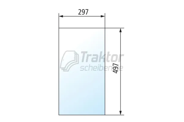 Frontscheibe unten für Claas Renault 461 / 551