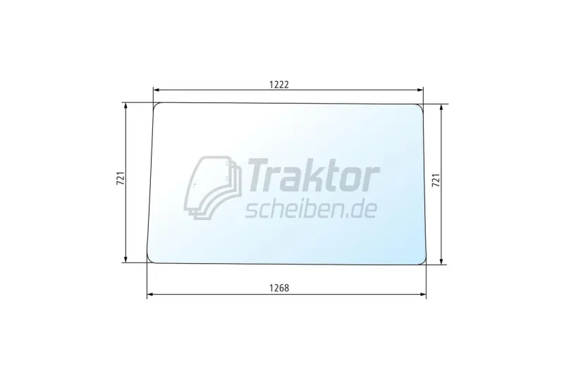 Frontscheibe klar für FIAT F-Serie (F 100 / F 110)