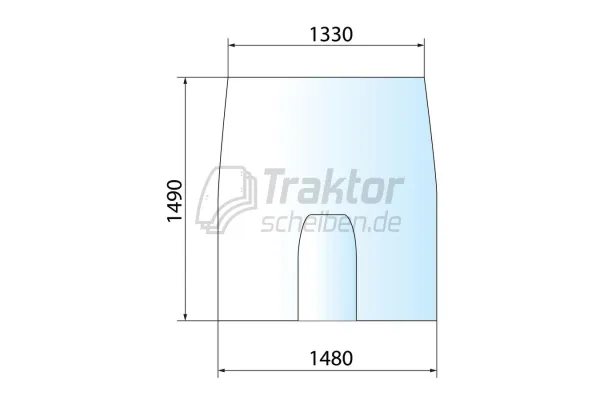 Frontscheibe für JOHN DEERE 8310, 8400T