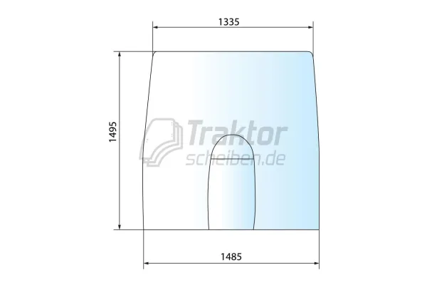 Frontscheibe John Deere 7930 8530 gebogen