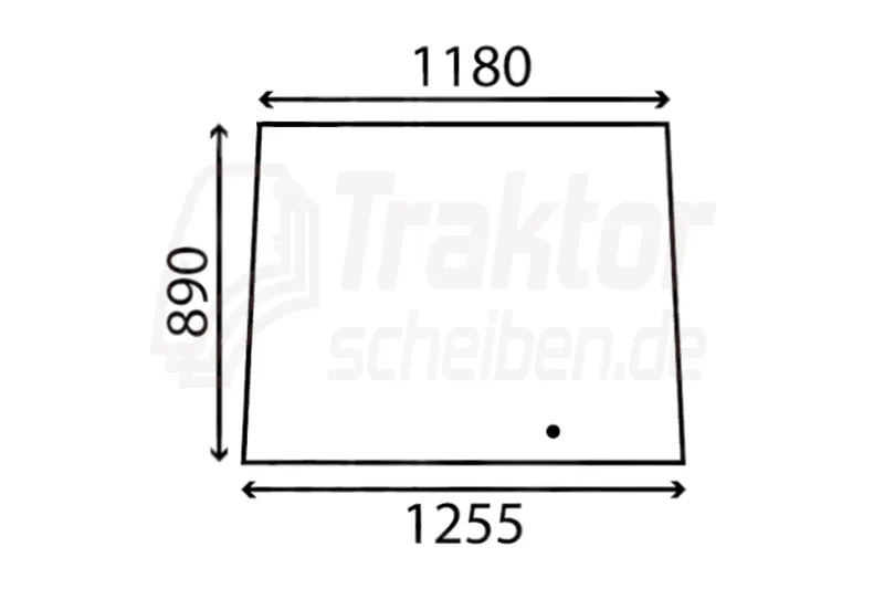 Frontscheibe getönt für FENDT GT 380 / GT 395