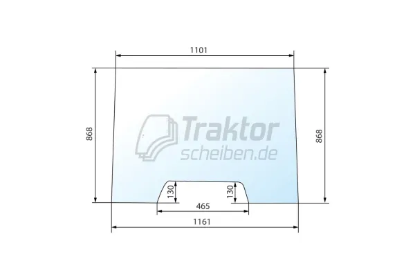 Frontscheibe getönt CLAAS RENAULT 551, 681