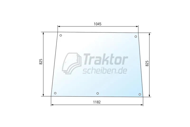 Frontscheibe grün LANDINI Traktor 8880, 13000