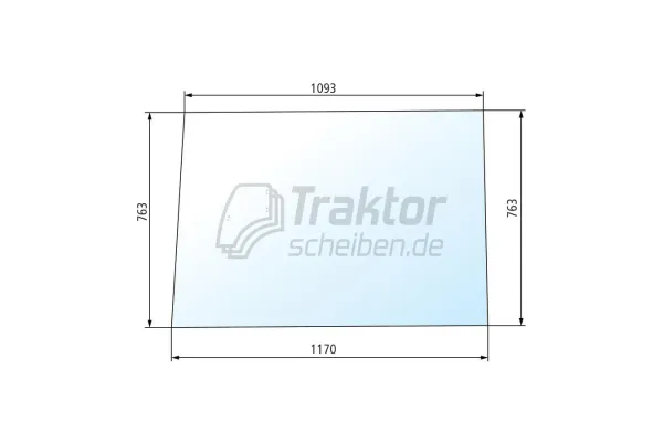Frontscheibe klar ZETOR Traktor 11211