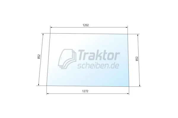 Frontscheibe klar ZETOR Traktor 5321, 4341