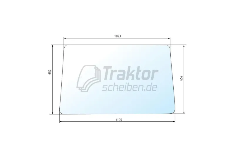 Traktor Frontscheibe FIAT 65-88, 70-88