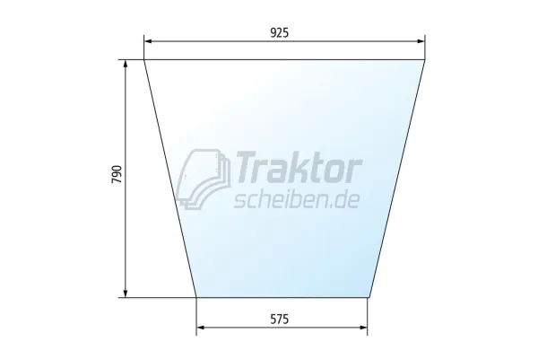 Frontscheibe Mitte ausstellbar für FENDT Farmer 5 / 104