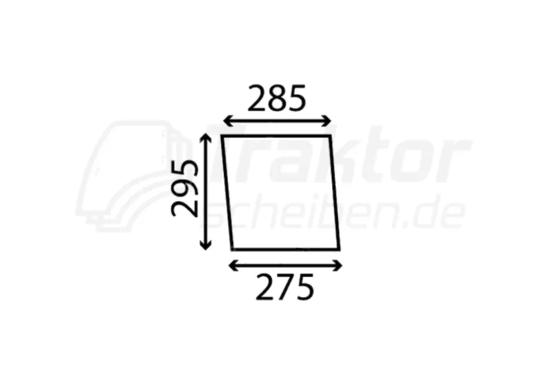 Superior Frontscheibe unten LANDINI Blizzard - MF 300er LX