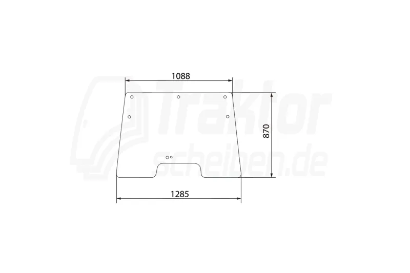 Frontscheibe aufklappbar Deutz-Fahr AgroStar Freisicht 4.68