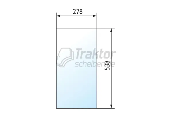Frontscheibe unten flach CLAAS RENAULT 65-14