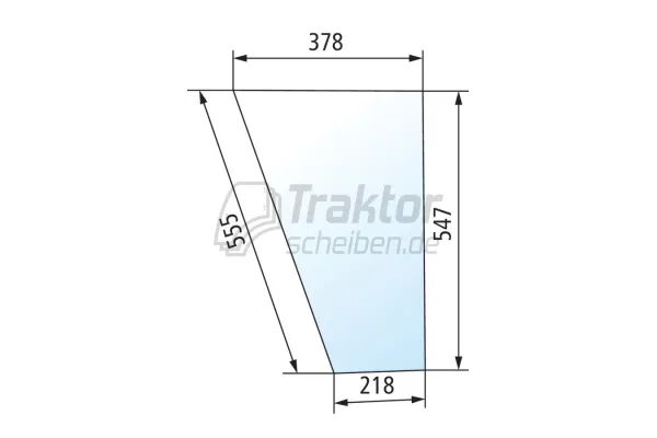 Frontscheibe Fendt Favorit 600–615 unten klar | Windschutzscheibe Kabine