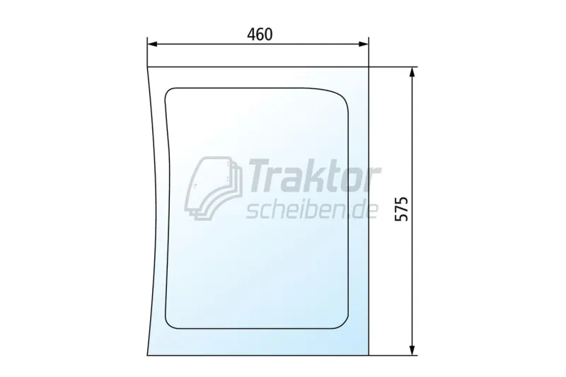 Frontscheibe unten rechts für Claas Renault Ares 616 / Atles 926
