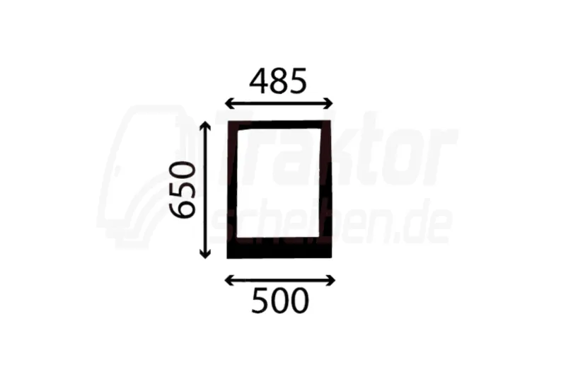 Frontscheibe unten rechts für Claas Renault Arion 610 / 620