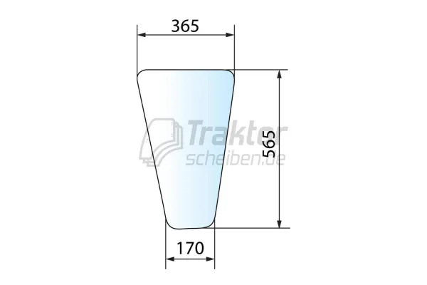 Frontscheibe unten RH für DEUTZ FAHR Traktor AgroStar 4.71, AgroStar Freisicht 6.38