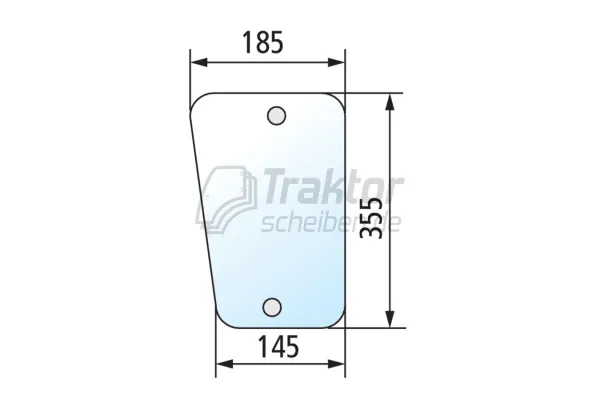 Frontscheibe unten rechts für FENDT Farmer270P, Farmer280V
