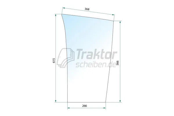 Frontscheibe unten rechts für FENDT Farmer308, Fendt312