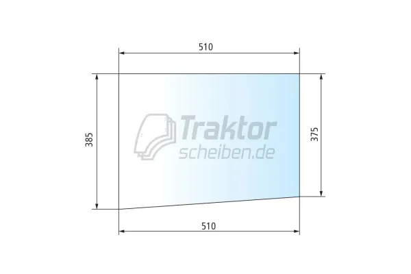 Frontscheibe unten rechts passend für FENDT Xylon 520 / 522