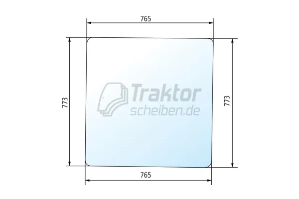 Heckscheibe für CLAAS-RENAULT Traktor 751, 851, TA