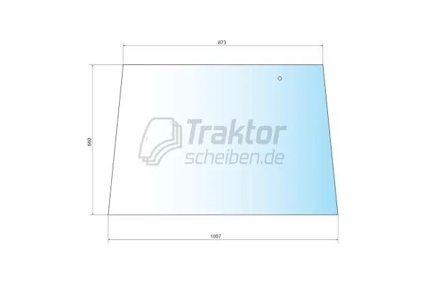 Heckscheibe oben für FENDT Traktor Farmer 200