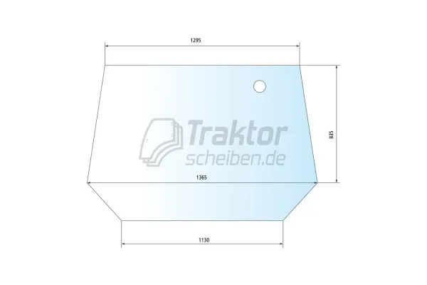 Heckscheibe passend für FENDT GT 380 / GT 390