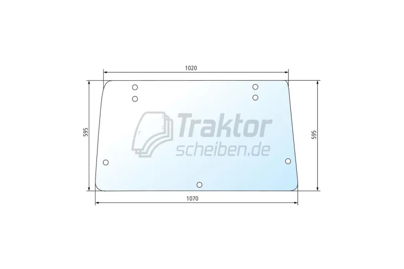 Traktor Heckscheibe FIAT 60-90, 88-94