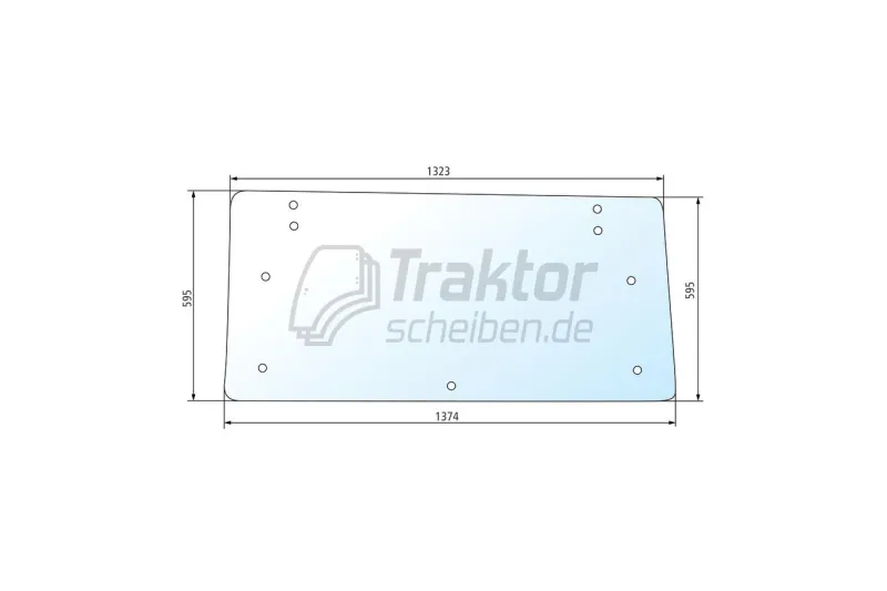 Traktor Heckscheibe FIAT 980, 1180
