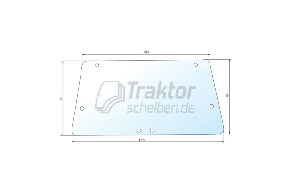 Heckscheibe FORD 3430, 4630