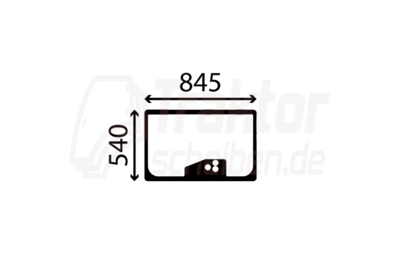 John Deere Heckscheibe getönt 3400 3420 3er Serie Kabine
