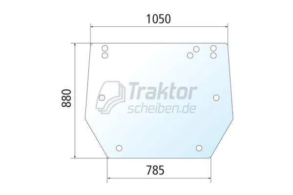 Heckscheibe 10-Loch VALTRA VALMET A75