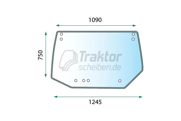 Heckscheibe 8-Loch für MASSEY Traktor 2225, 2235