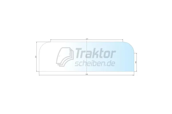 Heckscheibe unten FENDT Traktor Farmer, Favorit, GT