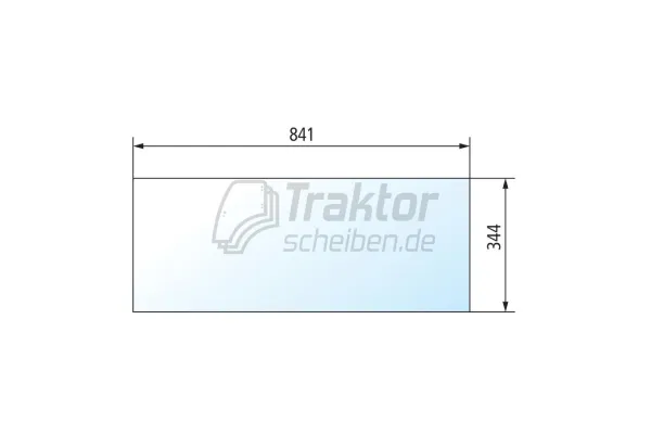 Heckscheibe unten CLAAS RENAULT 65-14, 85-12
