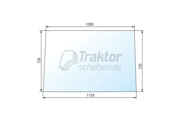 Klare Frontscheibe ZETOR Traktor 7520, 10540