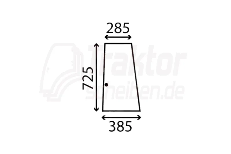 Schiebescheibe vorne klar für FENDT GT 365 / GT 380
