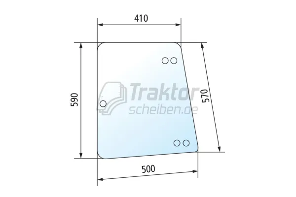 Aufstellbare Seitenscheibe rechts/links für FENDT Farmer240S, Farmer275S