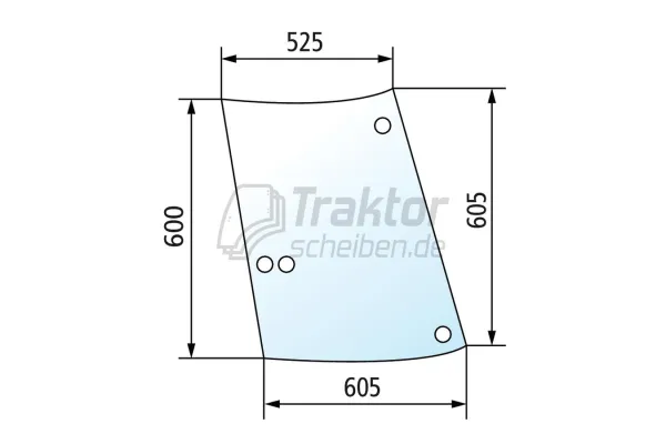 Seitenscheibe links FENDT Farmer, Favorit