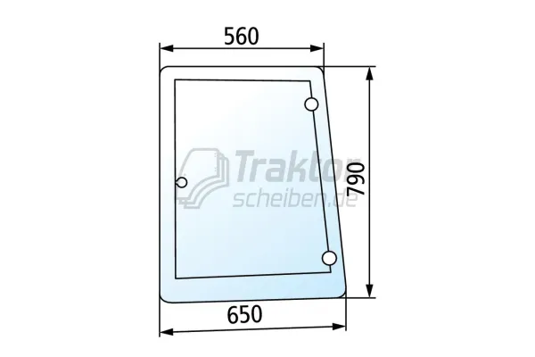 Seitenscheibe links LH New Holland TM TS Case MXM