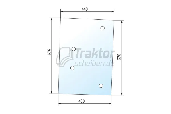 Seitenscheibe getönt VALTRA VALMET C120, 700