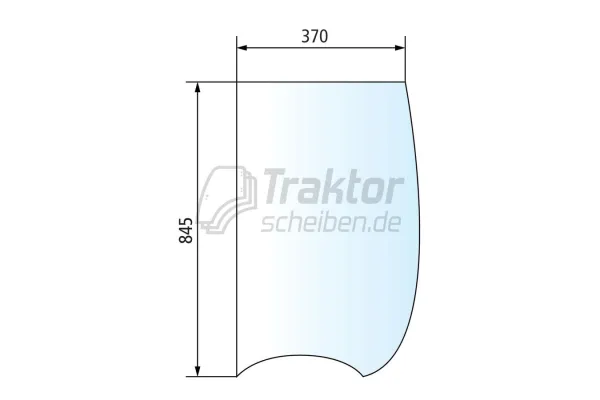 Seitenscheibe rechts für FENDT Traktor Fendt 209 V+F, Fendt 210 V+F