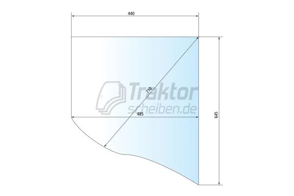 Seitenscheibe rechts Fendt 210, Fendt 211