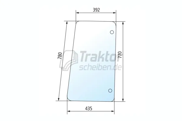 Seitenscheibe rechts/links für CLAAS-RENAULT Ceres70, Ceres330