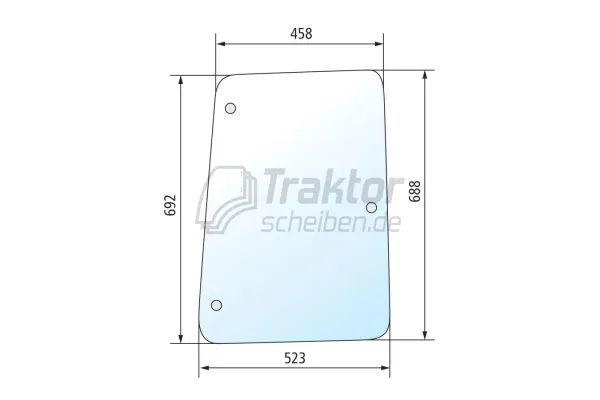 Klare Seitenscheibe RH LH Deutz D6007C D6207C