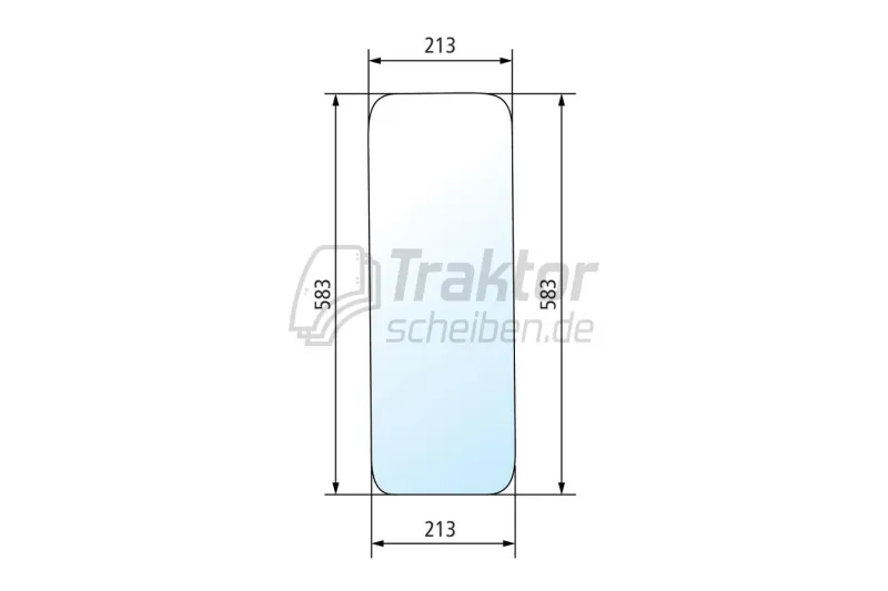 Untere Windschutzscheibe RH LH Fiat 65-90 70-90