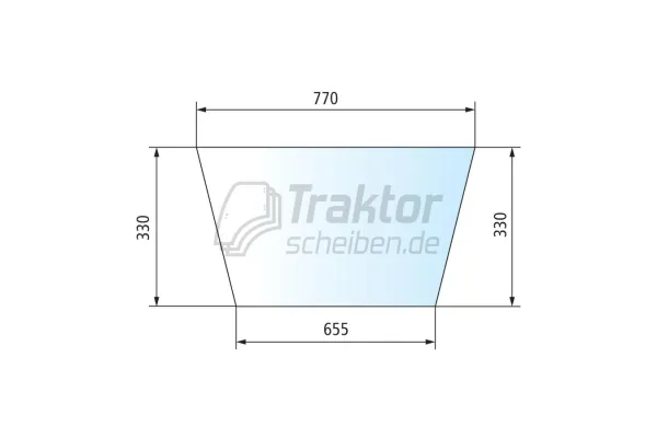 Türscheibe links unten passend für FENDT Xylon 520 / 522