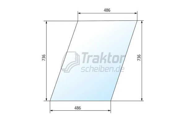 Türscheibe oben für ZETOR Traktor 6911