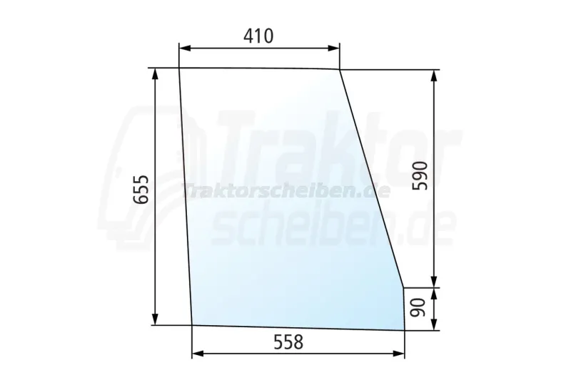 Türscheibe kaufen oben links Steyr 8070 8080