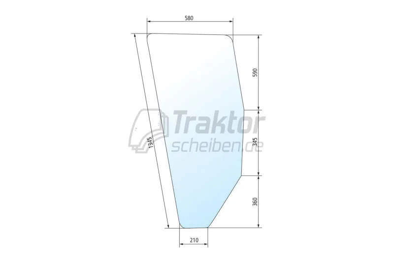 Türscheibe RH Fiat 160-90 180-90 getönt