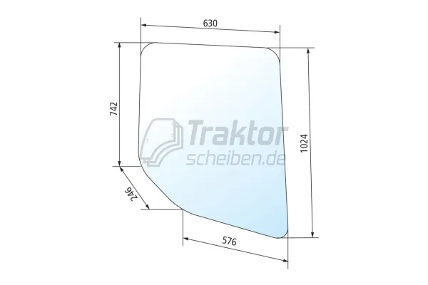 Türscheibe VALTRA VALMET 655, 715
